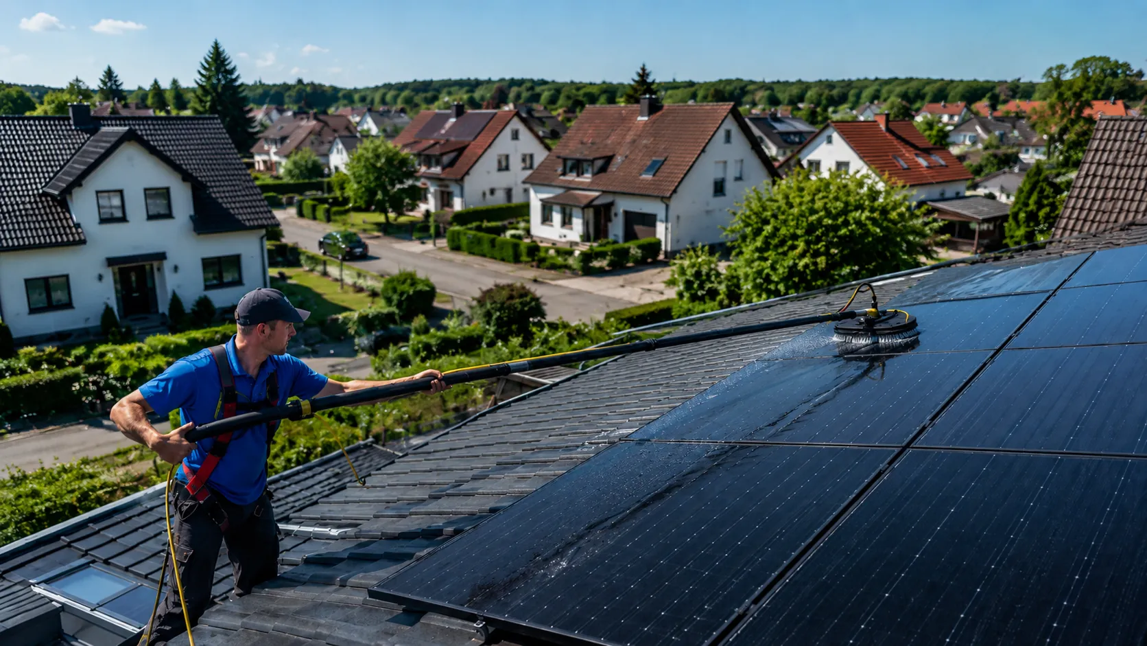 Spezialreinigung von Solaranlagen